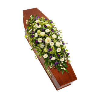 Purple White Coffin Spray