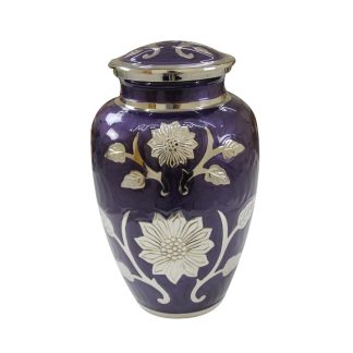 Purple Flowers Urn