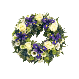 Purple & Ivory Wreath